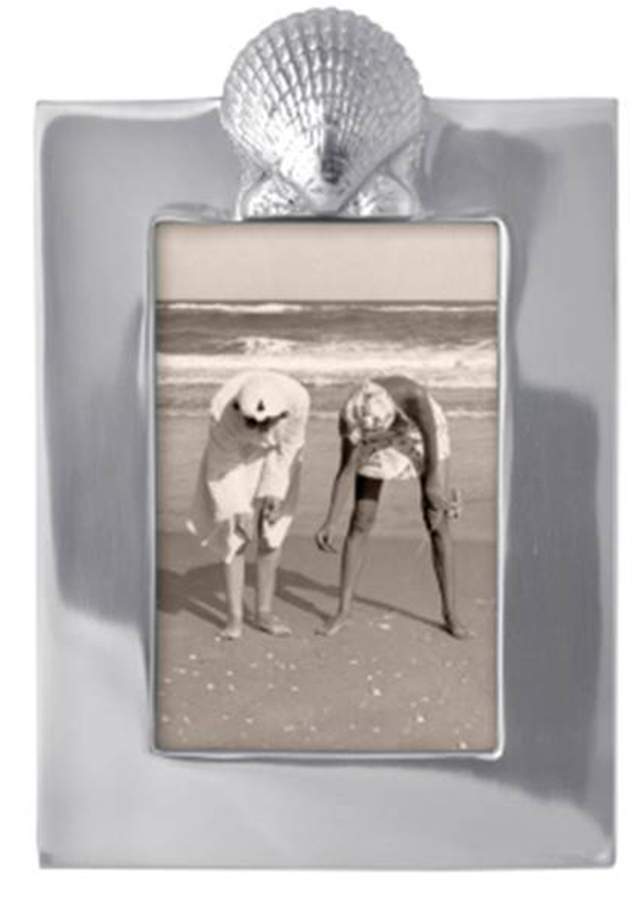 Seaside (Aluminum, Hollowware) Frame-Holds 4" X 6" by Mariposa-1