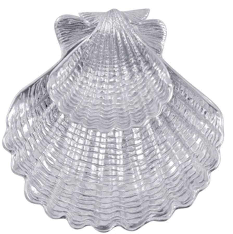 Seaside (Aluminum, Hollowware) 2 Piece Chip & Dip Set by Mariposa-1