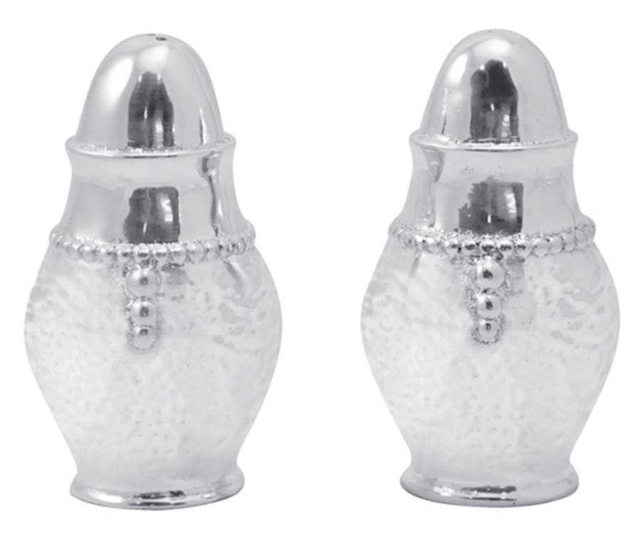 Sueno (Aluminum, Hollowware) Salt and Pepper Set by Mariposa-1