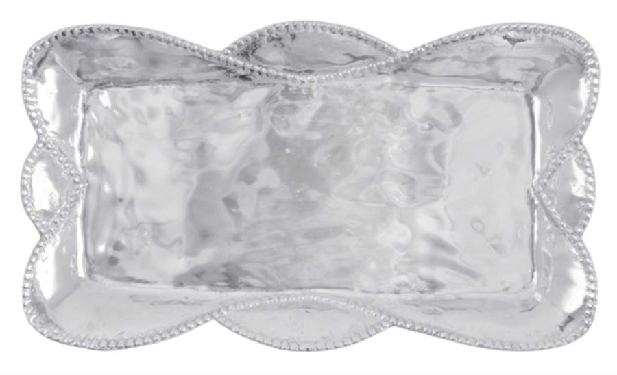 Sueno (Aluminum, Hollowware) 7" Rectangular Tray by Mariposa-1