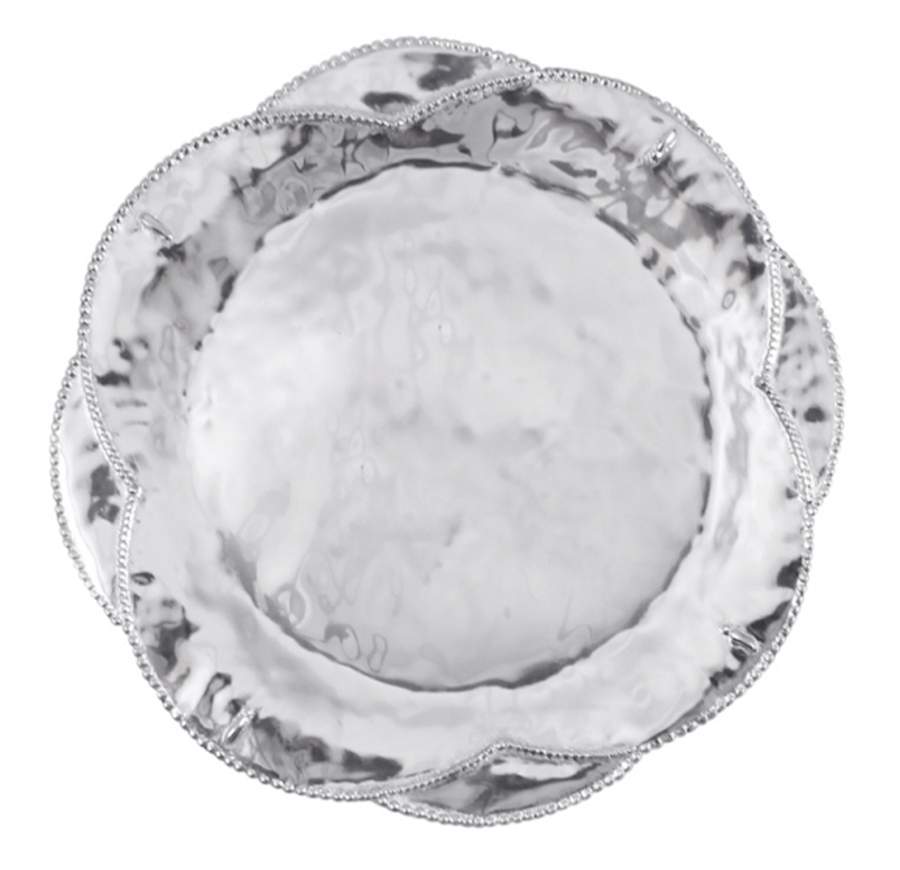 Sueno (Aluminum, Hollowware) 12" Round Platter by Mariposa-1