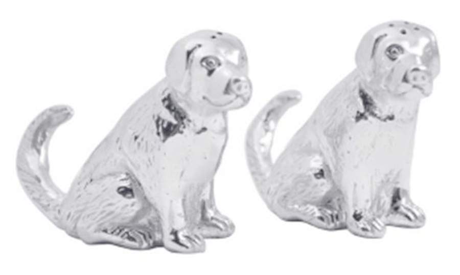Woof Woof (Aluminum, Hollowware) Figurine Salt & Pepper by Mariposa-1
