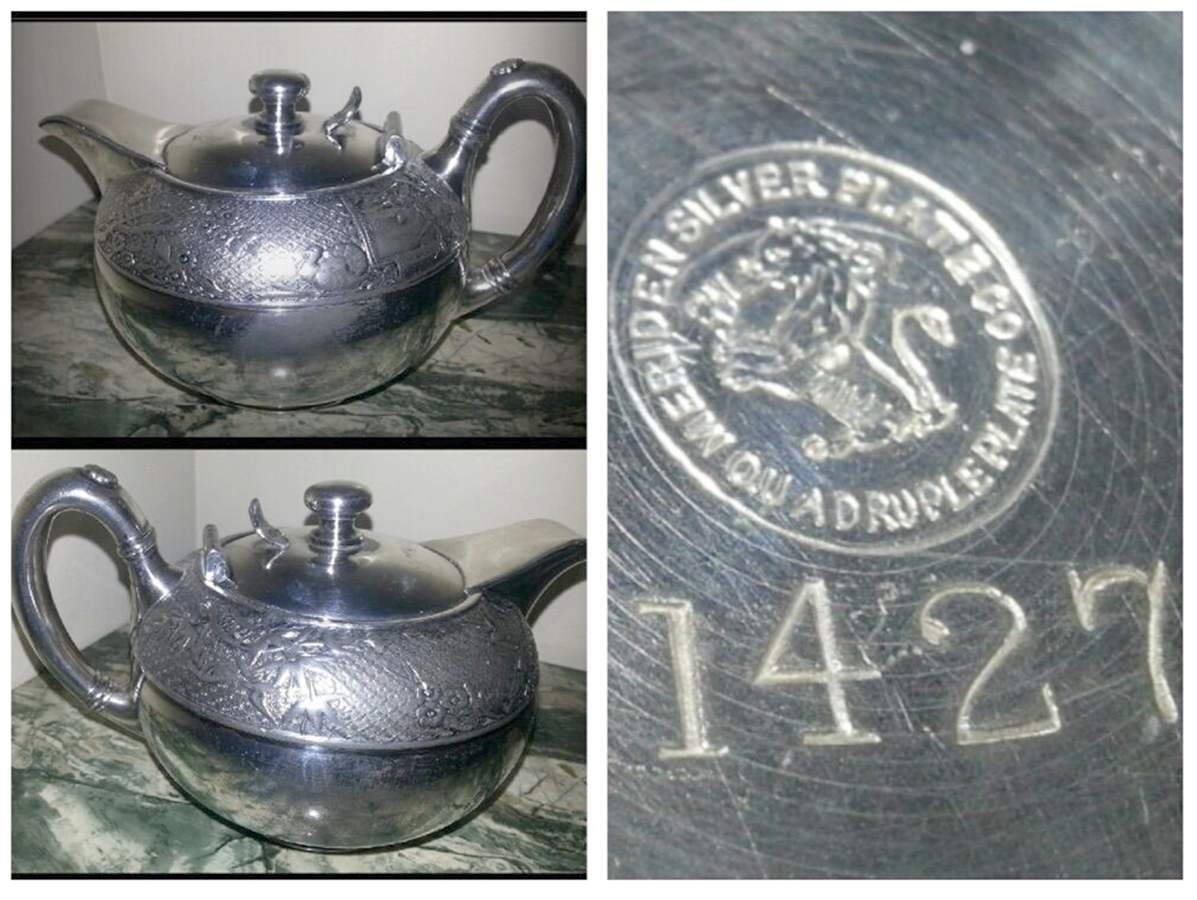 1427 (Silverplate, Hollowware) Teapot by Meriden Britannia -1