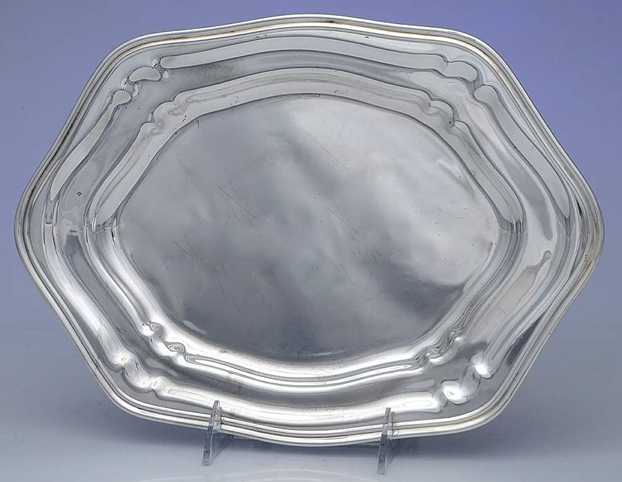 810 (Silverplate, Hollowware) 12" Oval Serving Platter by Mulholland-1