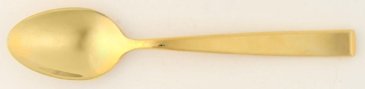 Golden Sculpture (Gold Electroplate) Teaspoon by Michael Lloyd-1