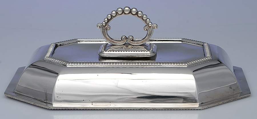 W25117 (Silverplate, Hollowware) Double Vegetable Bowl-Lid by Mappin & Webb-1