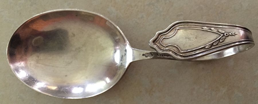 MCS13 (Sterling) Curved Handle Baby Spoon by Manchester-1