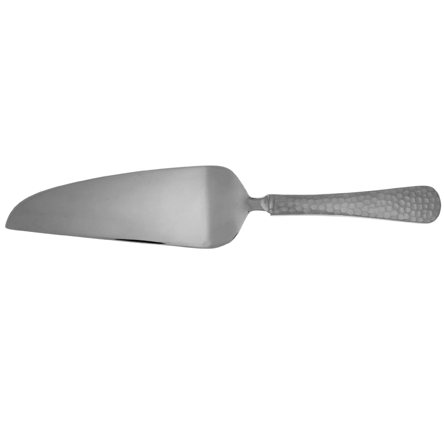 Hammered Opulent (Stainless, Satin Handle) Pie Server with Serrated Stainless Blade HC by Mikasa-1