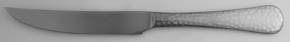 Hammered Opulent (Stainless, Satin Handle) Individual Solid Handle Steak Knife by Mikasa-1