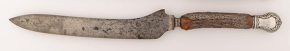 MCU12 (Sterling) Large Stainless Blade Roast Carving Knife by Meriden Cutlery Co-1
