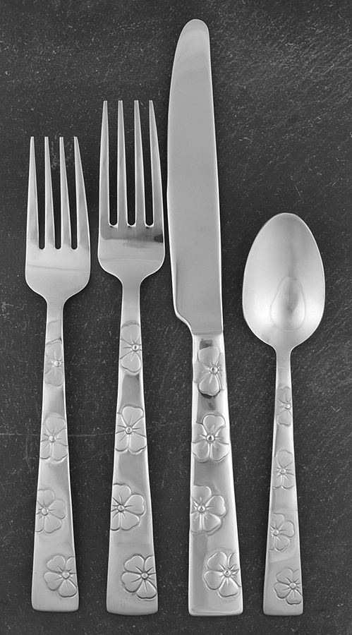 Hibiscus (Stainless) 4 Piece Place Setting by Mikasa-1