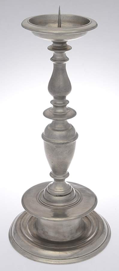 Gigante (Pewter, Hollowware) Pillar Candlestick by Match Pewter-1