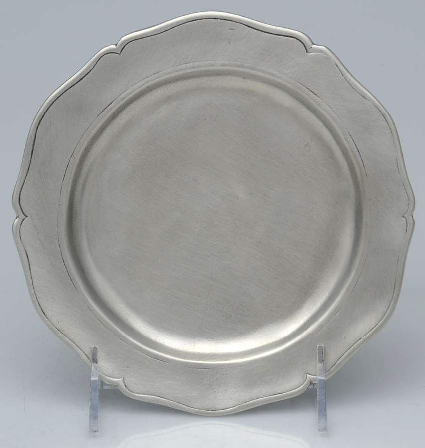 Gallic (Pewter, Hollowware) Bread Plate by Match Pewter-1