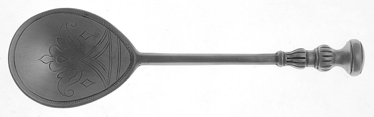 Cavalier (Pewter) Condiment Spoon by Match Pewter-1