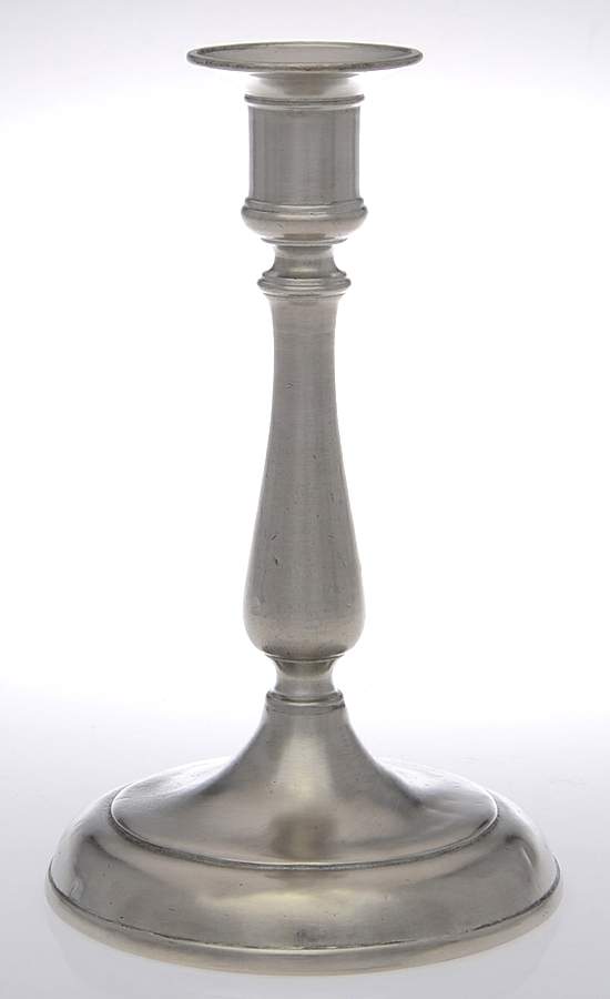 Po (Pewter, Hollowware) 8" Candlestick by Match Pewter-1