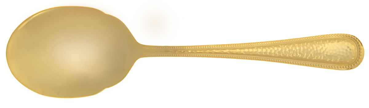 Halston (Gold Electroplate) Solid Serving Spoon by Mikasa-1