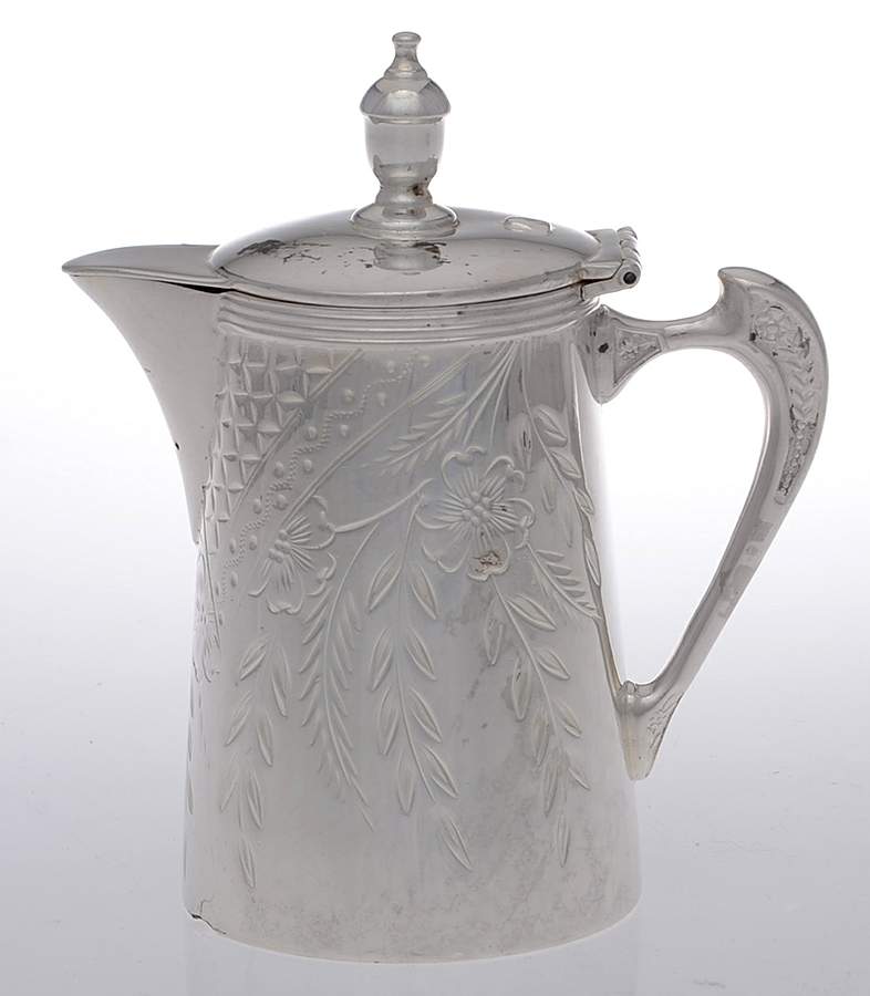 Silverplate Hollowware Creamer & Hinged Lid by Mermod,Jaccard&King-1