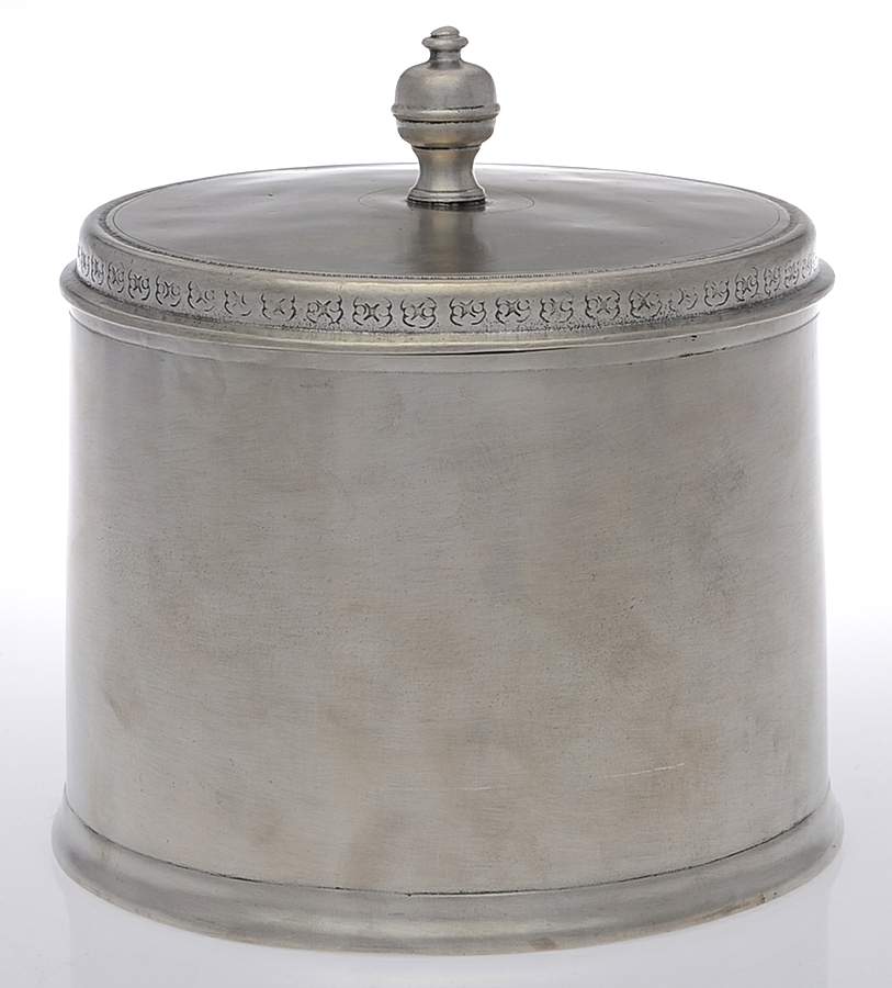 Pewter Hollowware Canister & Lid by Match Pewter-1