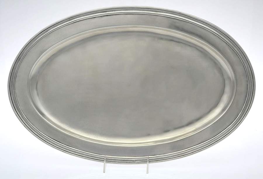 Pewter Hollowware 21" Oval Serving Platter by Match Pewter-1