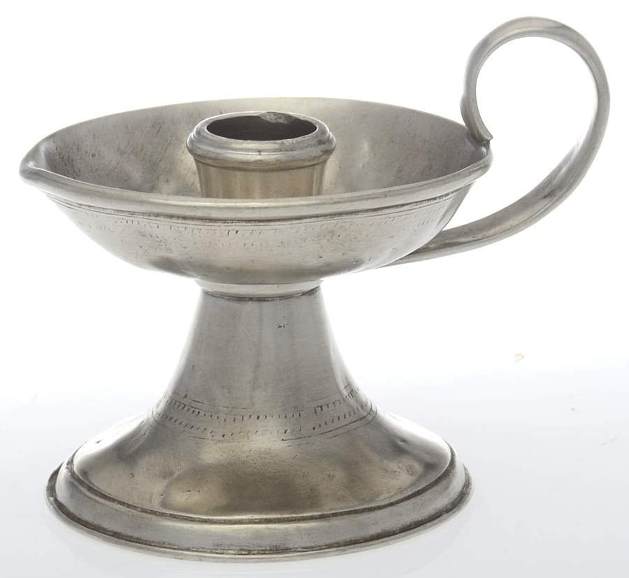 Pewter Hollowware Chamberstick by Match Pewter-1