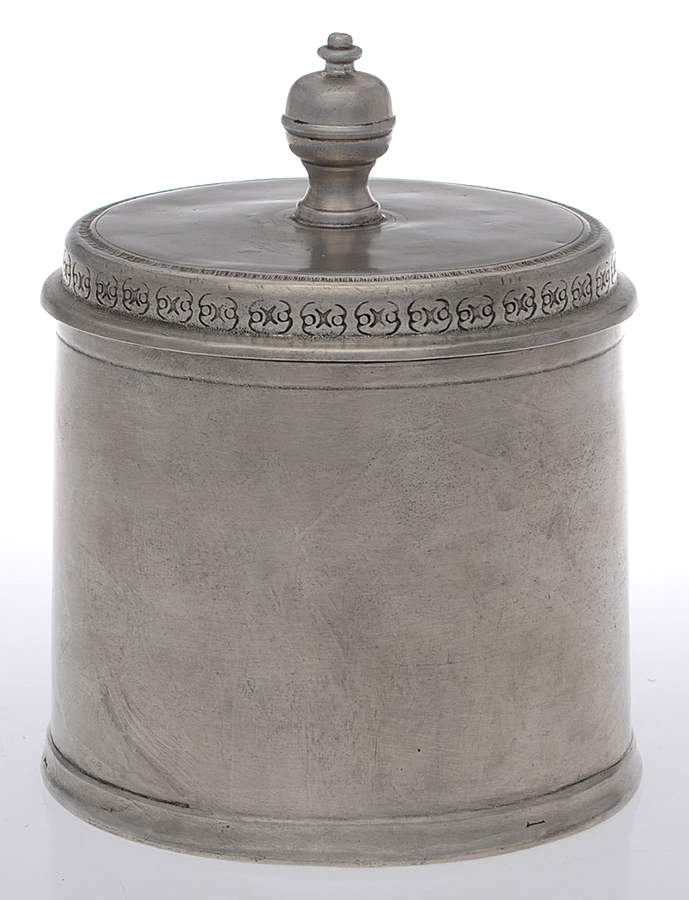 Pewter Hollowware Canister & Lid by Match Pewter-1