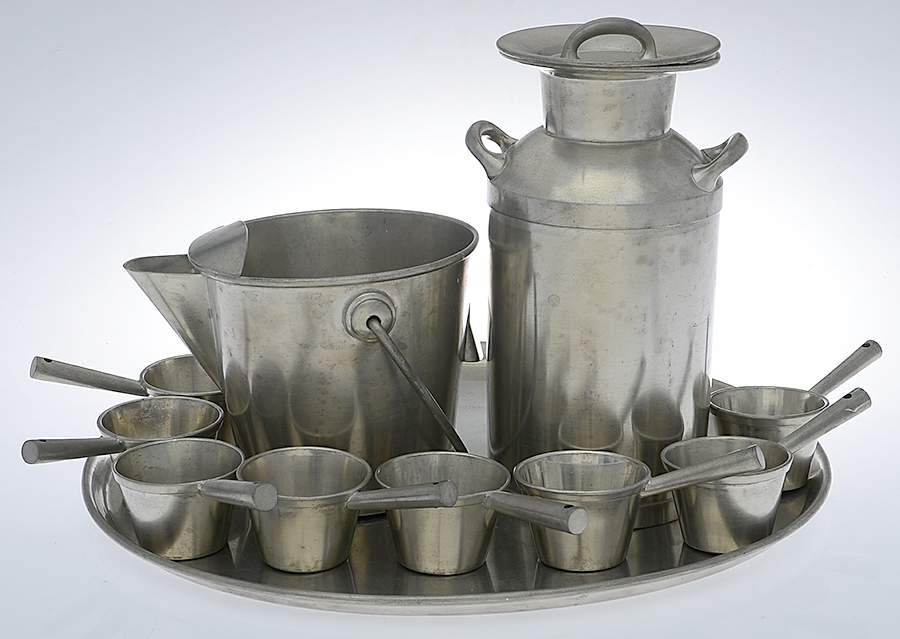 Pewter Hollowware 11 Piece Martini Set by Middletown Silver Co-1