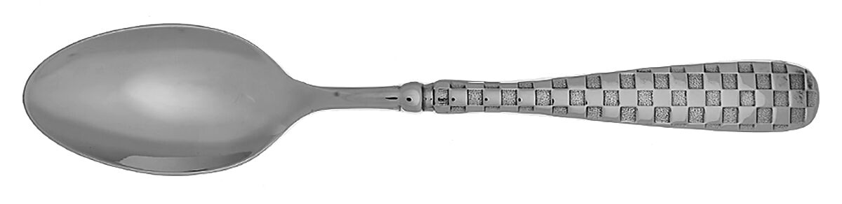 Check (Stainless) Place/Oval Soup Spoon by Mackenzie-Childs Flatware-1