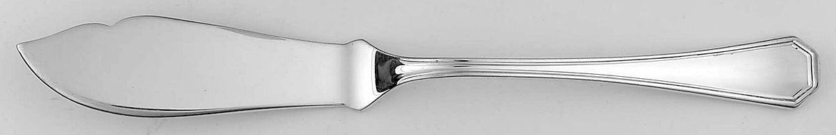 Ottagonale (Silverplate) Flat Handle Master Butter Knife by Michael C Fina-1