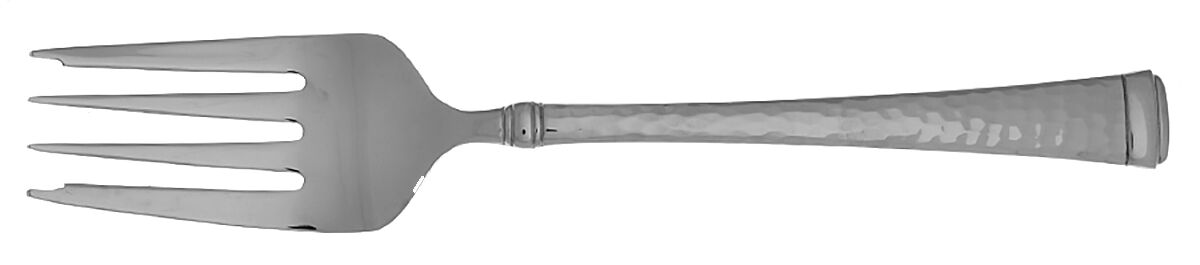 Hammered Harmony (Stainless) Medium Solid Cold Meat Serving Fork by Mikasa-1