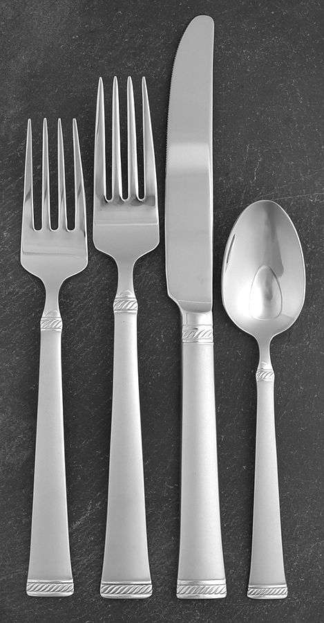 Meris Frost (Stainless) 4 Piece Place Setting by Mikasa-1