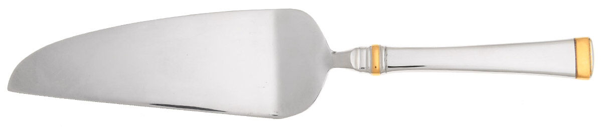 Harmony (Gold Accent, Stainless) Pie and Cake Server with Stainless Blade HC by Mikasa-1