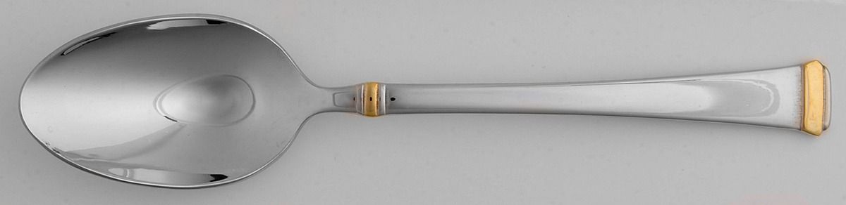 Harmony (Gold Accent, Stainless) Place/Oval Soup Spoon by Mikasa-1