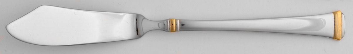Harmony (Gold Accent, Stainless) Flat Handle Master Butter Knife by Mikasa-1