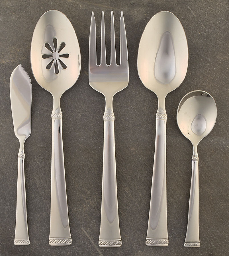 Rope (Stainless) 5 Piece Hostess Set by Mikasa-1