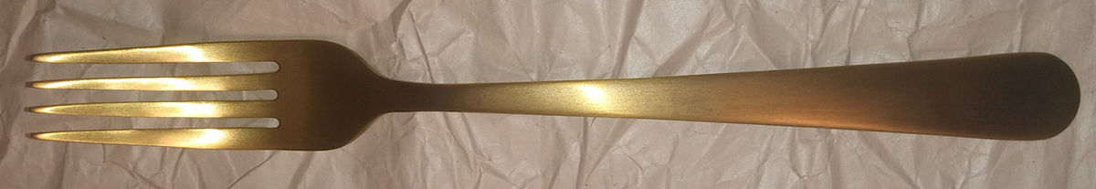 Moda Matte (Gold Electroplate) Fork by Mepra-1