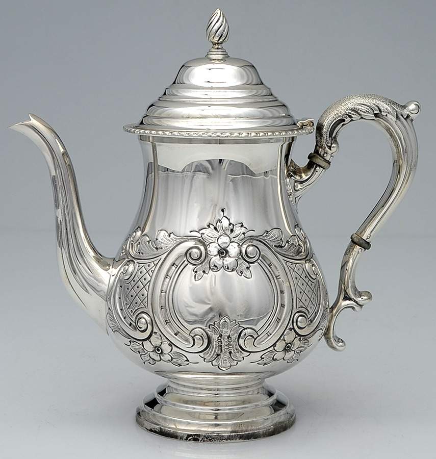 225 (Sterling, Hollowware) Teapot by Michael C Fina-1