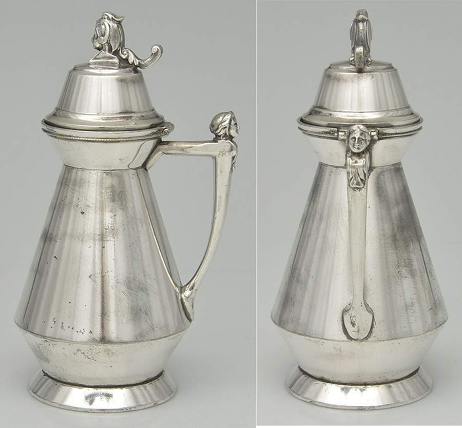 180 (Silverplate, Hollowware) Silverplate Hot Milk Pitcher by Meriden Britannia -1