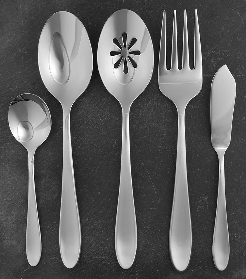 Prescott Satin (Stainless) 5 Piece Hostess Set by Mikasa-1