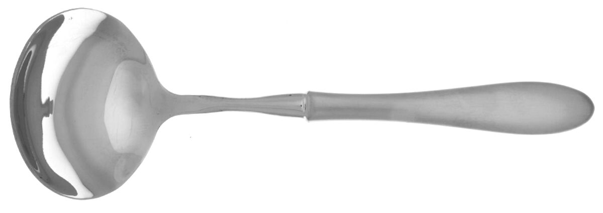 Prescott Satin (Stainless) Gravy Ladle with No Spout Stainless Bowl HC by Mikasa-1