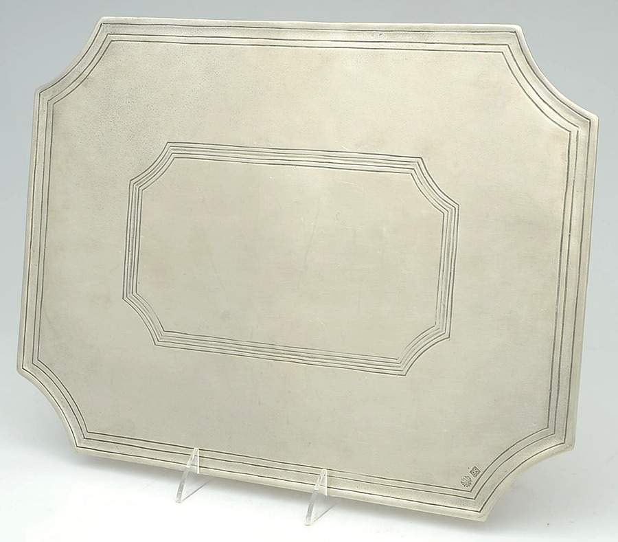 MHX1(Pewter, Hollowware) Octagonal Corkback Placemat by Match Pewter-1