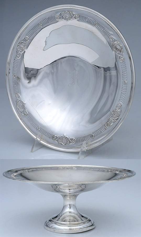 1666-1 (Sterling, Hollowware) Round Compote (Height X Width) by Meriden Britannia -1