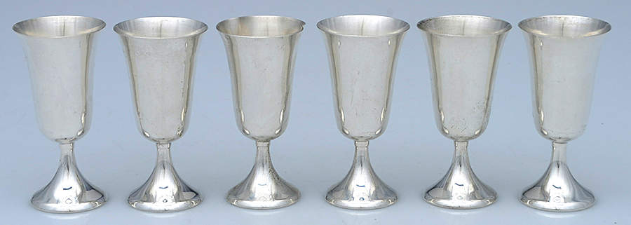 5 (Sterling, Hollowware) Cordial Cup - Set of 6 by Manchester-1