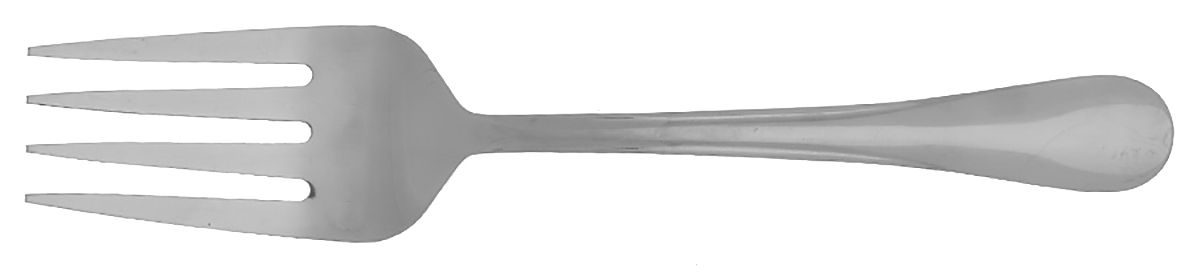 Kaylee (Stainless) Medium Solid Cold Meat Serving Fork by Mikasa-1