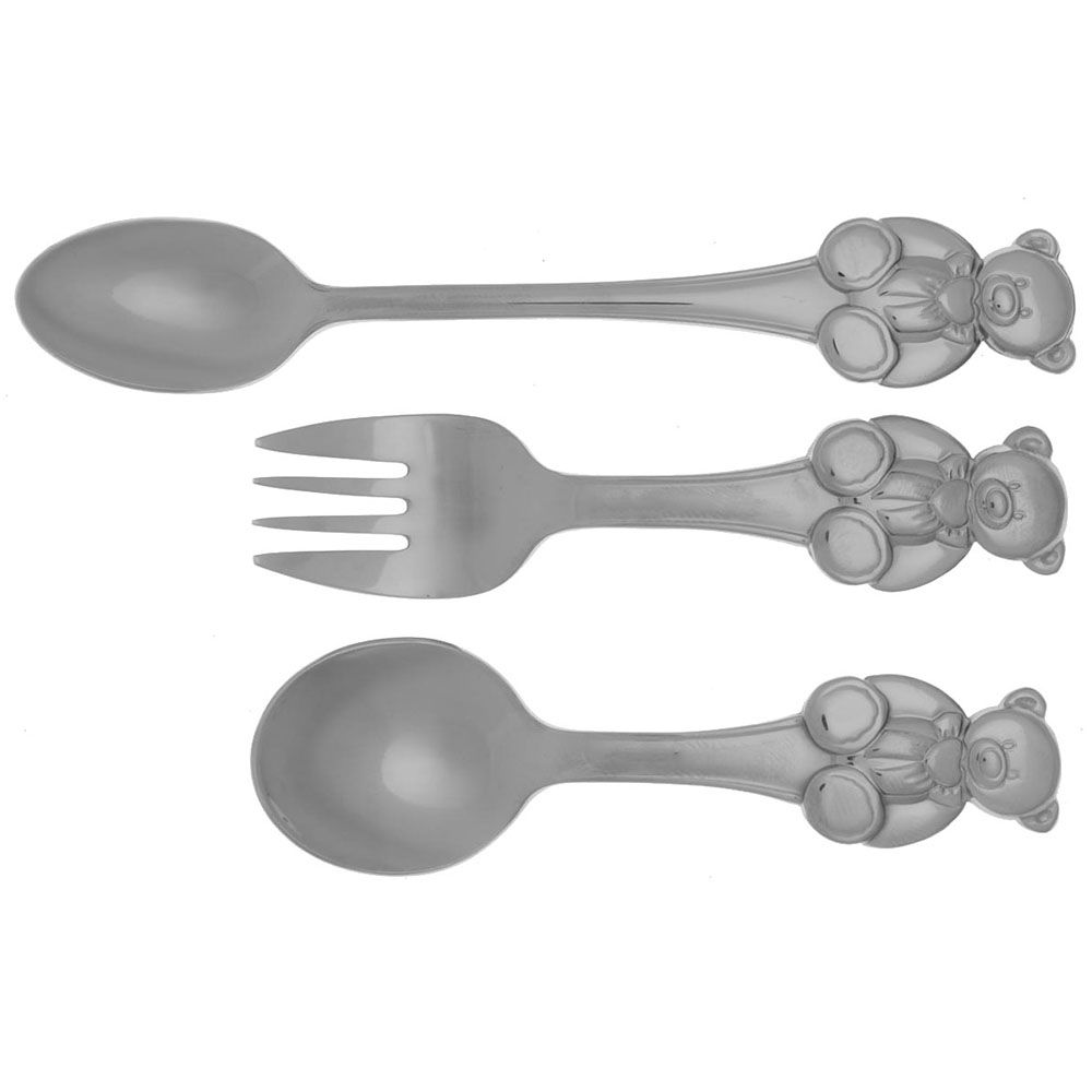 Theodore (Stainless) 3-Piece Baby Set (BF, BS, INS) by Mikasa-1