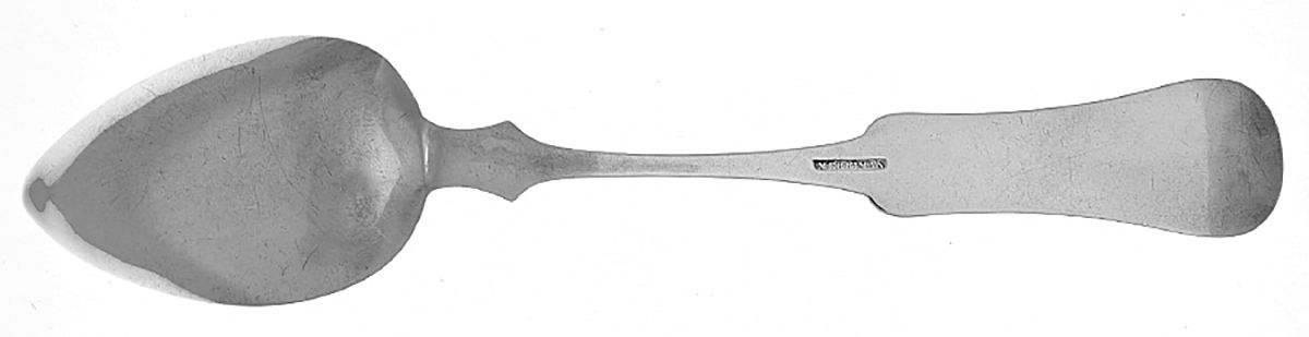 Coin Silver Flatware Tablespoon (Serving Spoon) by Marcus Merriman-2