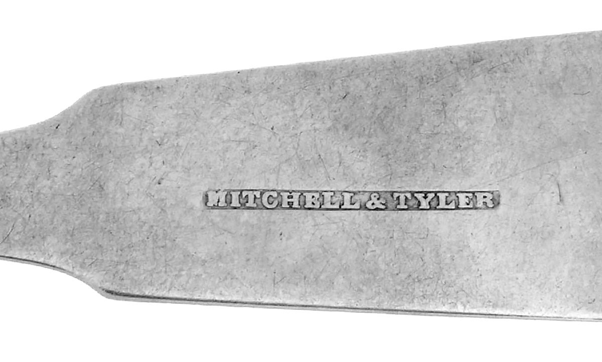 Coin Silver Flatware Dessert/Oval Soup Spoon by Mitchell & Tyler-3