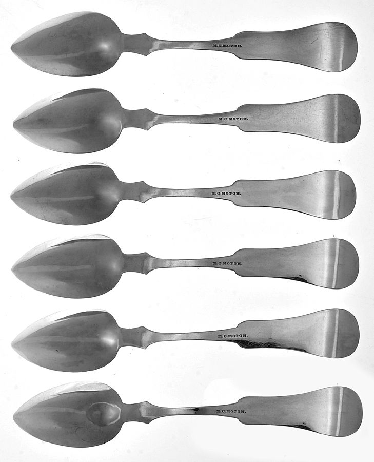 Coin Silver Flatware Teaspoon - Set of 6 by Michael C Motch-2