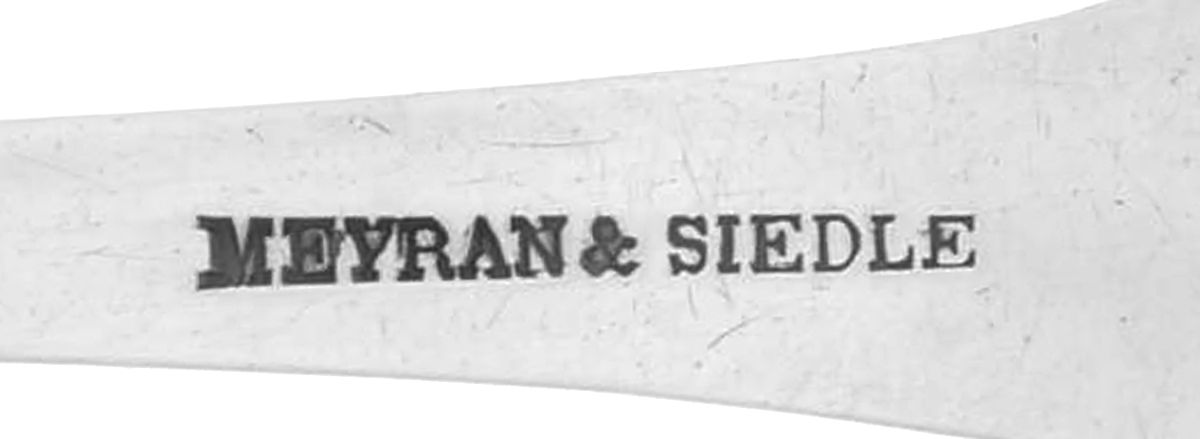 Coin Silver Flatware Tablespoon (Serving Spoon) by Meyran and Siedle-3