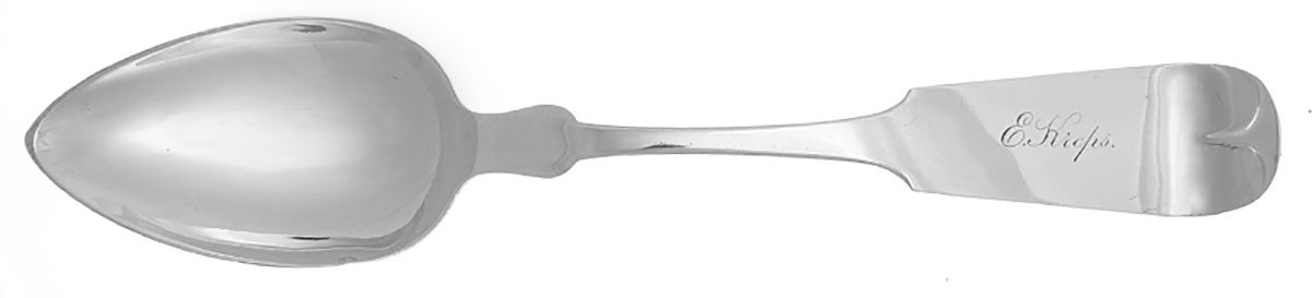 Coin Silver Flatware Tablespoon (Serving Spoon) by Meyran and Siedle-1