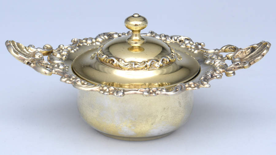 5712 (Sterling, Hollowware) Ramekin Holder & Lid by Mauser-1